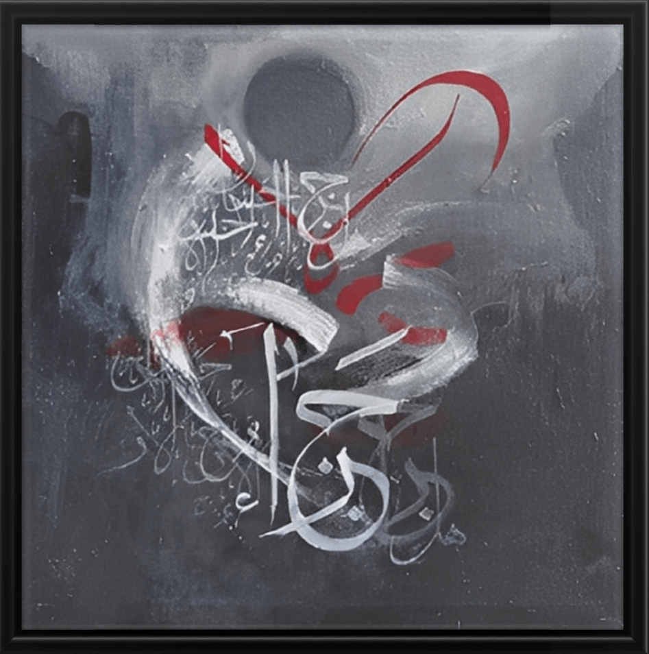 Bespoke Handcrafted Arabic Calligraphy with Genuine 24K Gold Leaf